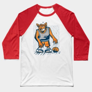 Basketball Dog Baseball T-Shirt